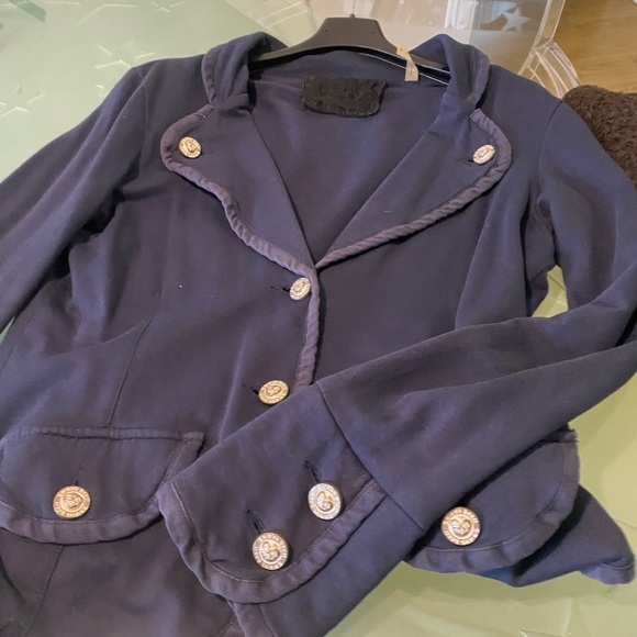 Twisted heart blazer cotton jacket - Picture 3 of 5